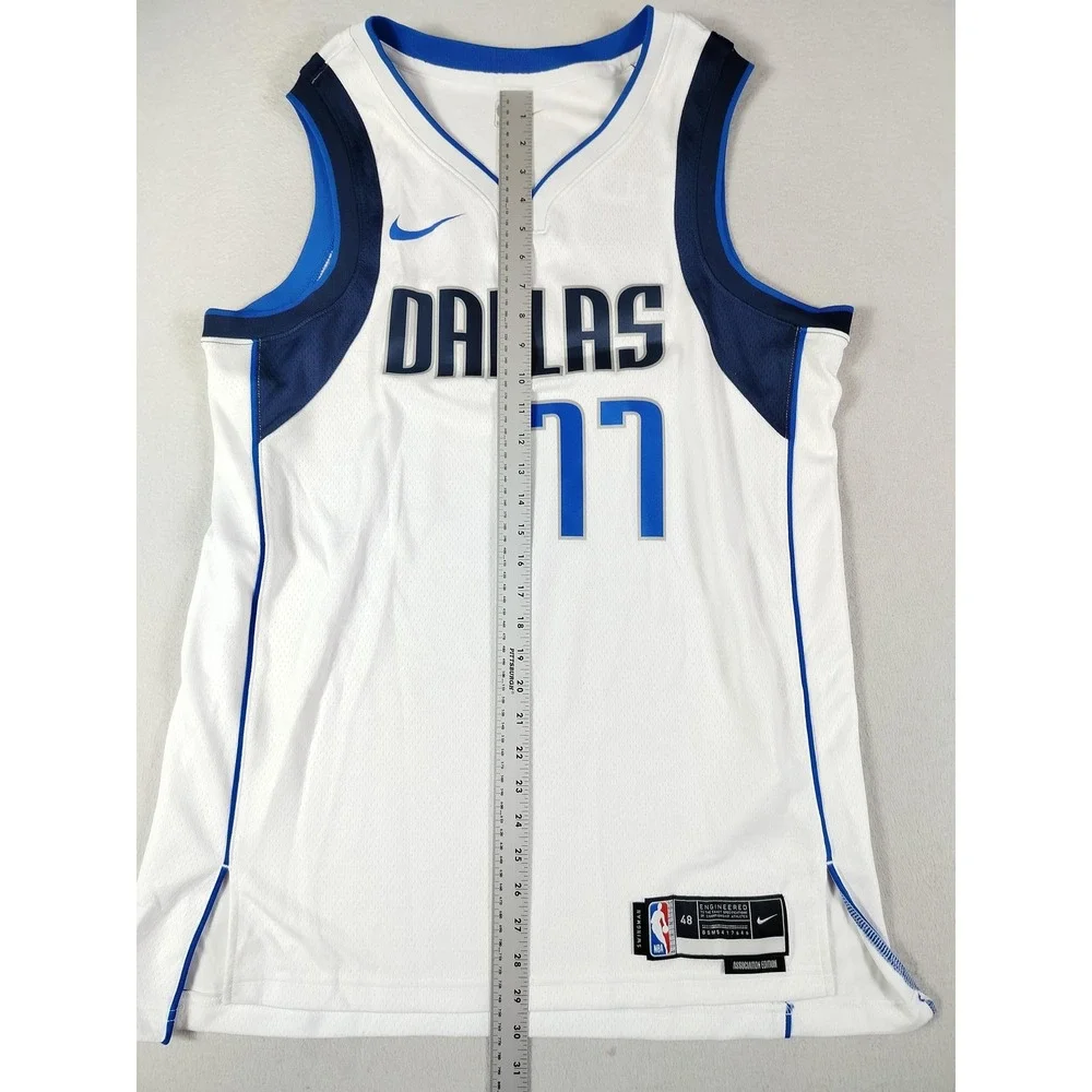 Nike Jersey Mens‎ Large White NBA Doncic 77 Swingman Dallas Mavericks Basketball